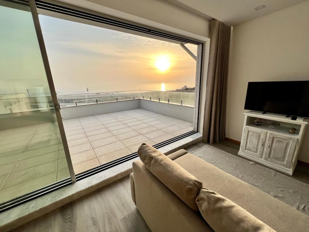 Povoa De Varzim-Sleeps4-Beachfront-Ac-Parking 외부 사진